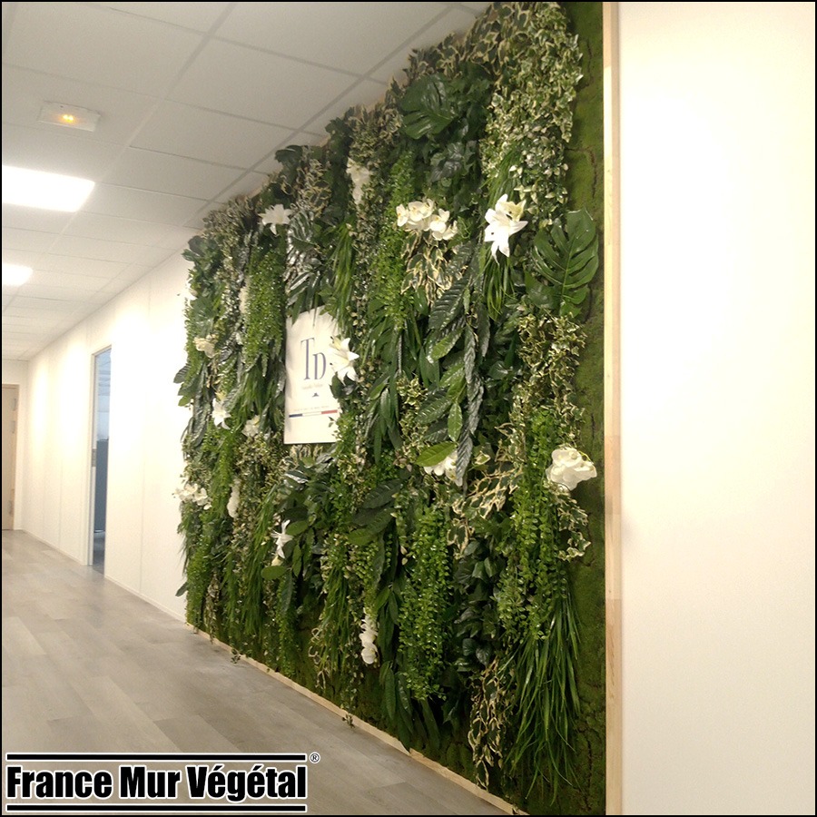 Mur Végétal Artificiel 10m² Police Municipale Issy-les-Moulineaux