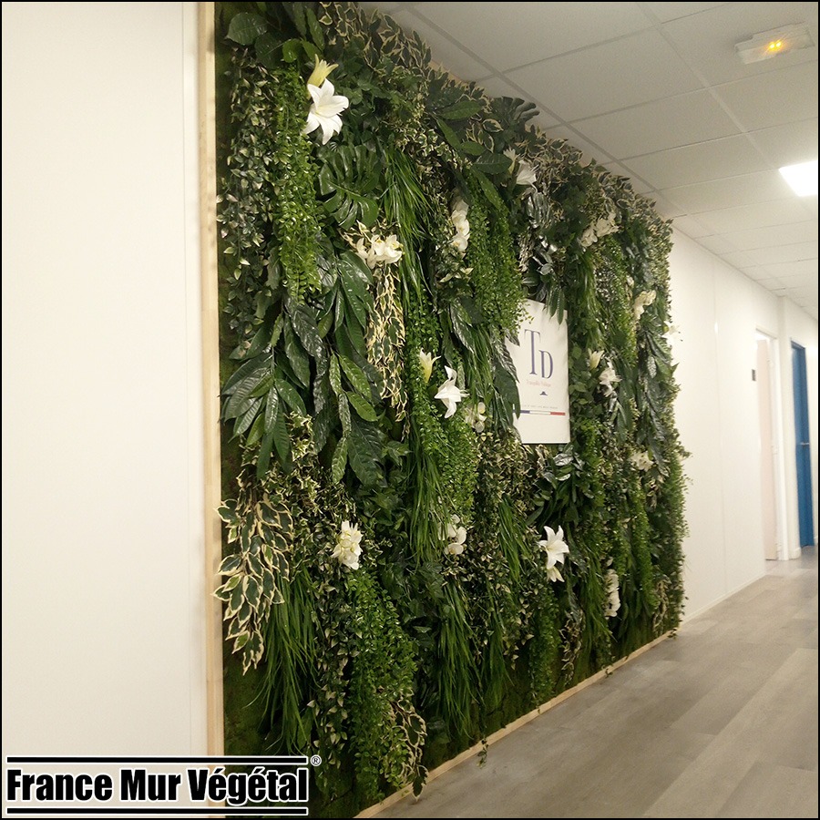 Mur Végétal Artificiel 10m² Police Municipale Issy-les-Moulineaux