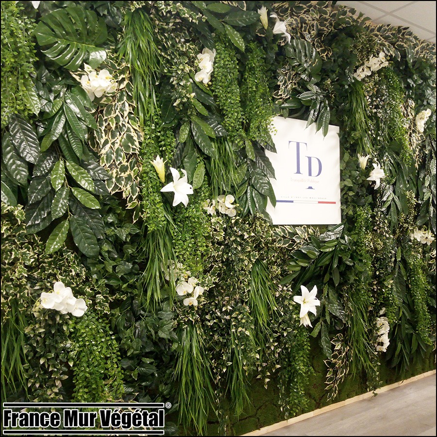 Mur Végétal Artificiel 10m² Police Municipale Issy-les-Moulineaux