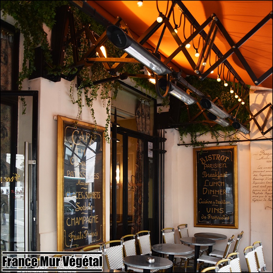 Mur Végétal Artificiel Extérieur terrasse restaurant Paris
