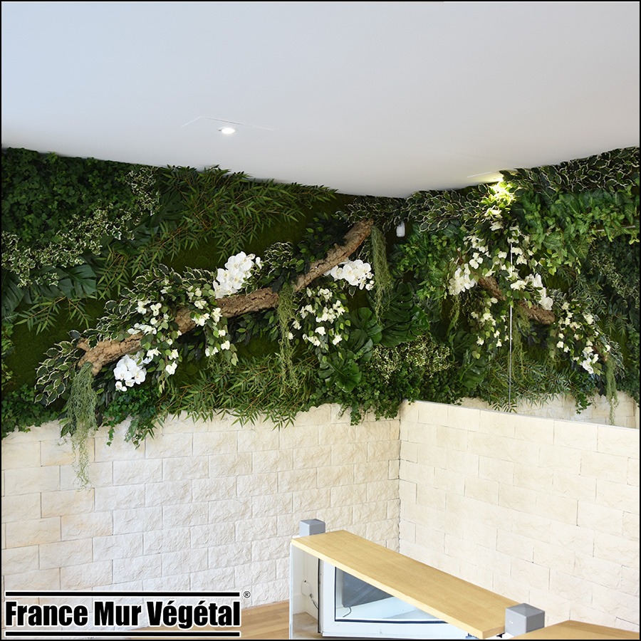 Mur Végétal Artificiel centre de soins esthétique Paris XVI