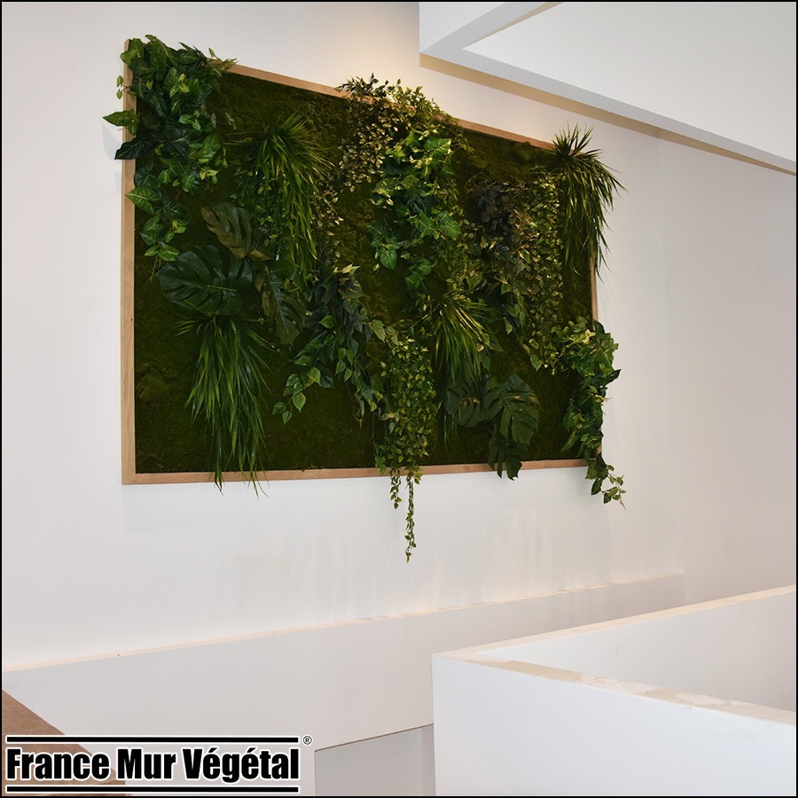 Mur végétal artificiel intérieur 3m² Cabinet Médical Houilles 78