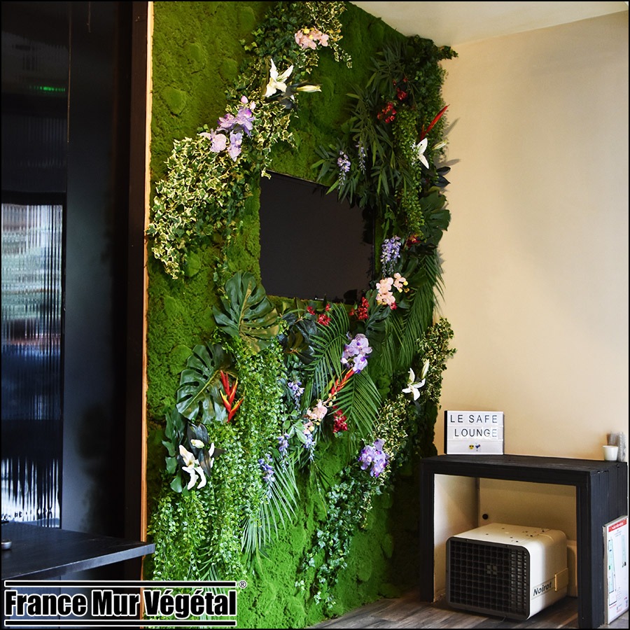 Mur Végétal Artificiel centre de soins esthétique Paris XVI