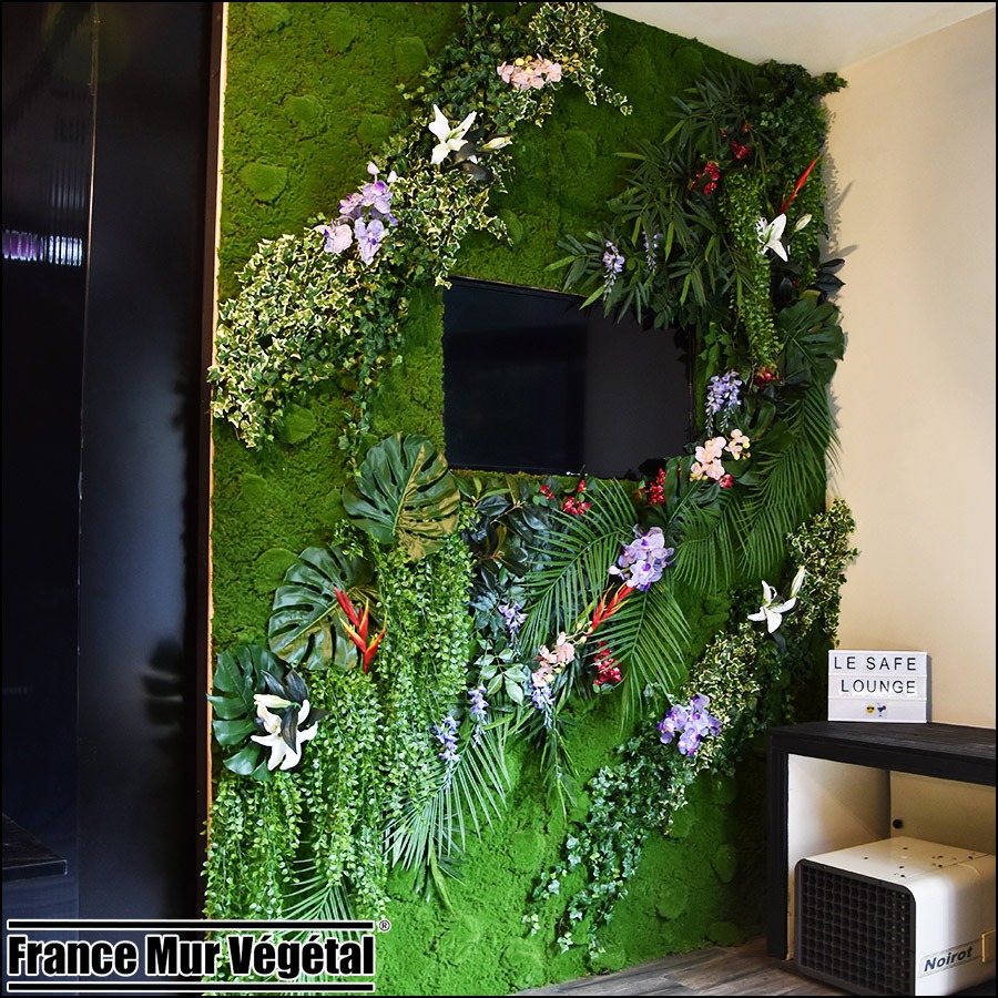 Mur Végétal Artificiel centre de soins esthétique Paris XVI
