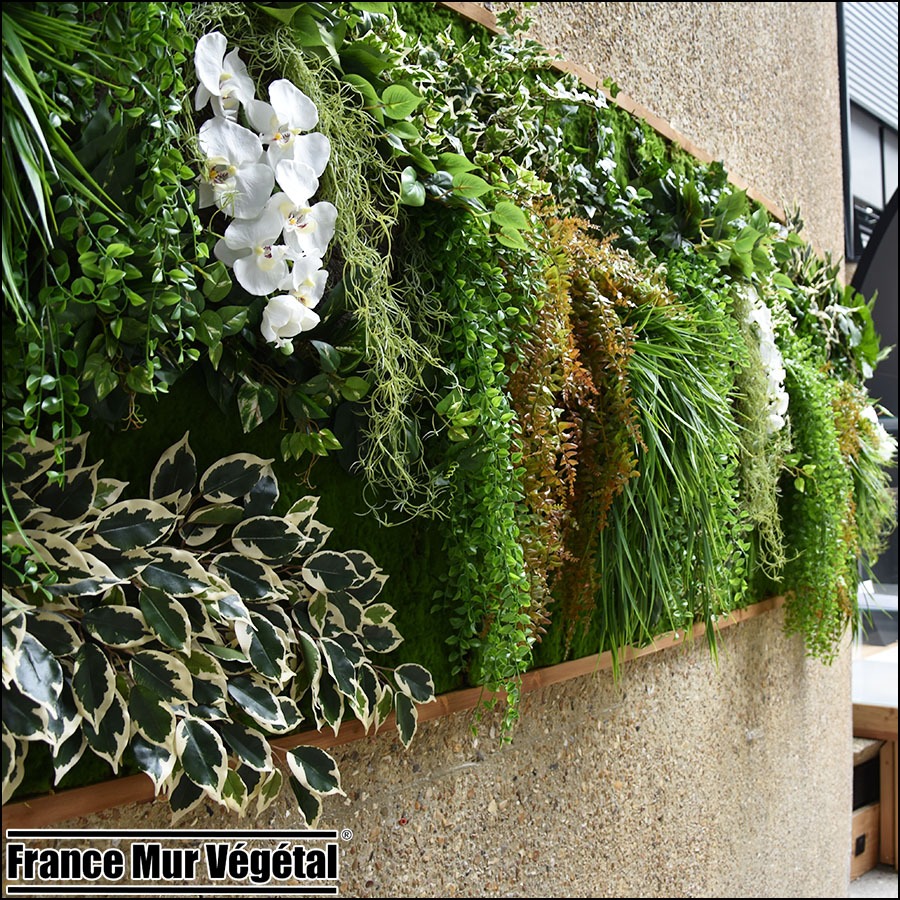 Murs végétaux artificiels intérieur 8m² Safran Vélizy 78